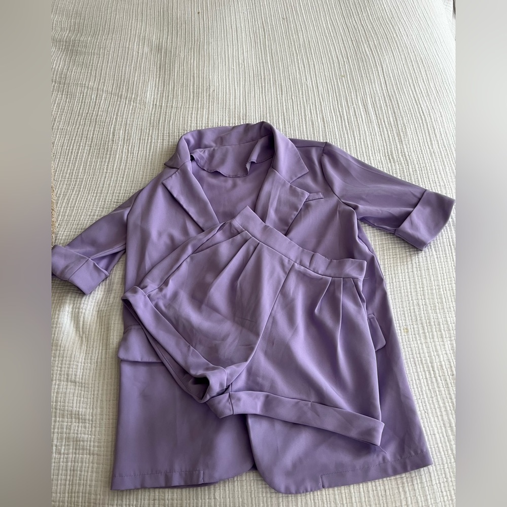 Comfy blazer / shorts matching set